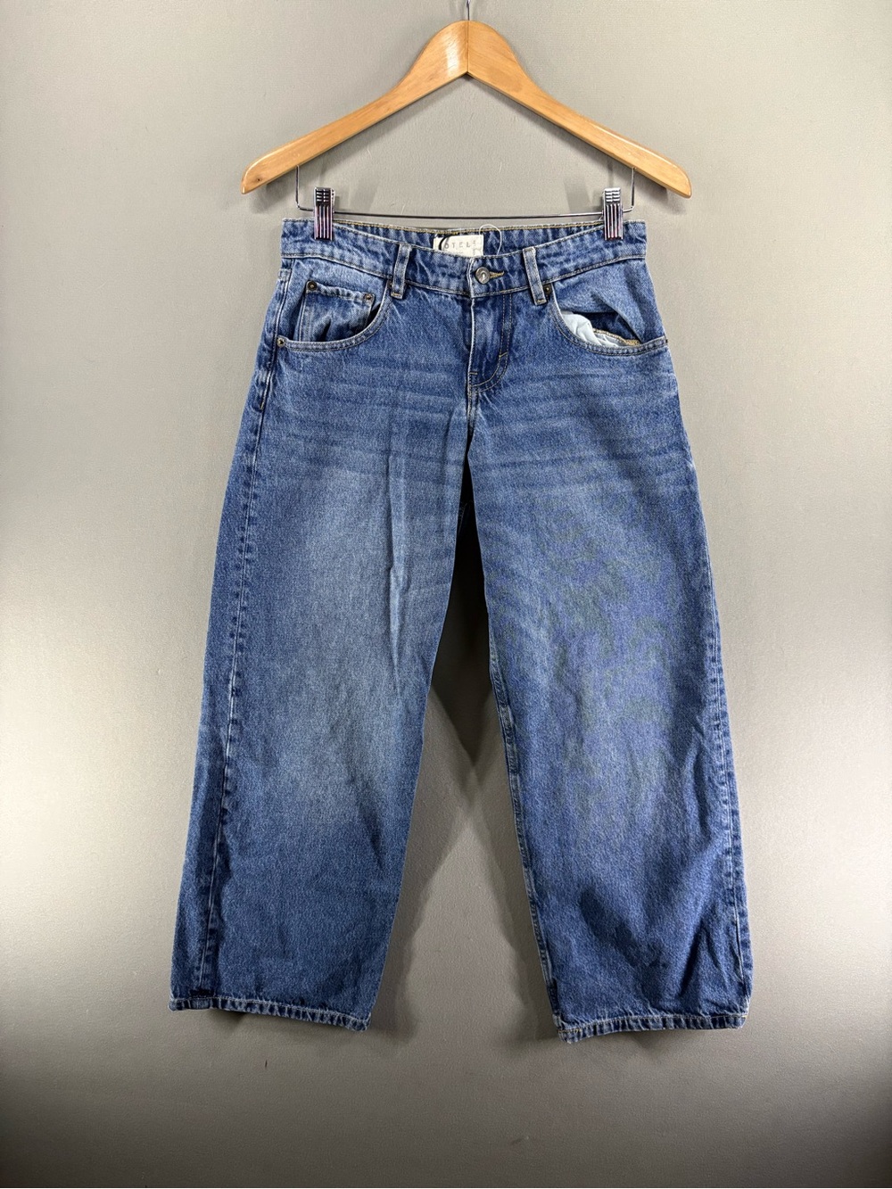 MOTEL Denim Wide Leg Women's Blue 28x28 Jeans Low Rise